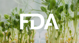 sprouts growing with FDA logo overlay
