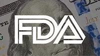 close-up of benjamin franklin face on US 100 dollar bill with FDA logo overlay close-up of benjamin franklin face on US 100 dollar bill with FDA logo overlay