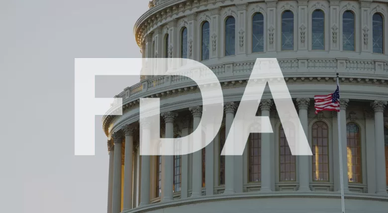 dome of U.S. capitol building with FDA logo overlay