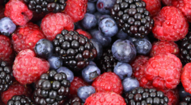 mixed berries up close