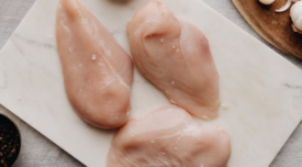 raw chicken breast lightly salted