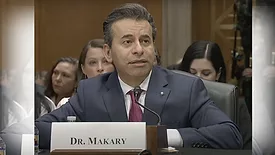 Marty Makary Senate confirmation hearing