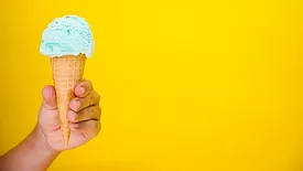 blue ice cream