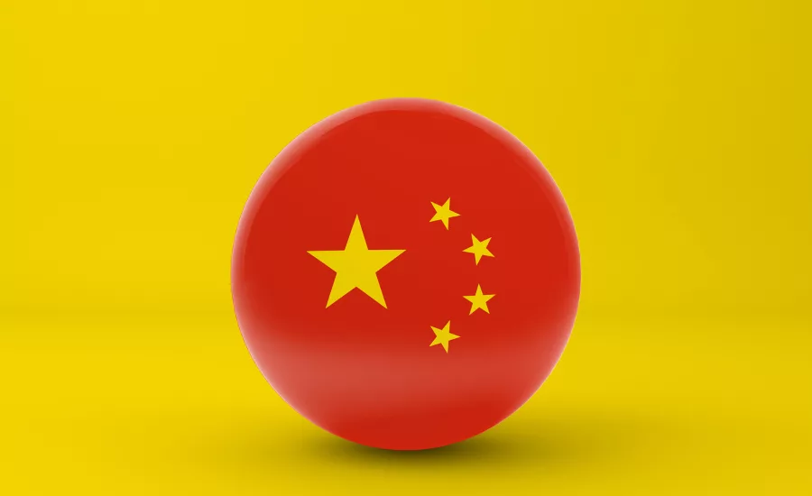 china flag orb