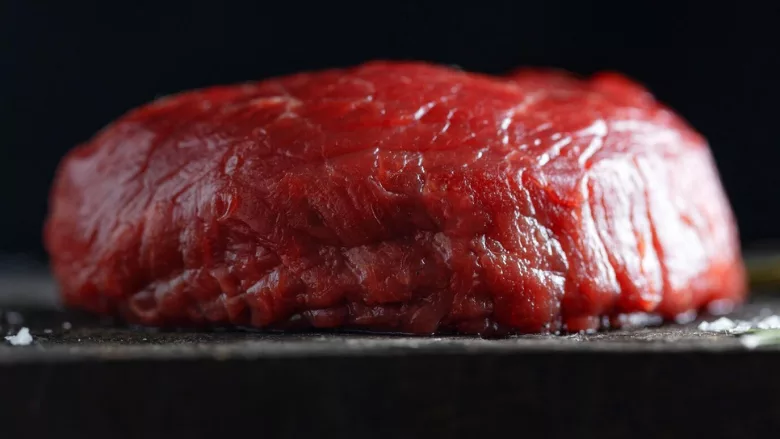 close-up picture of read meaty fillet