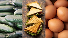cucumbers sandwiches eggs