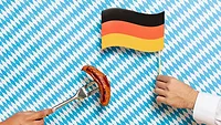 german flag and sausage