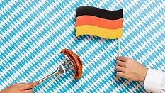 german flag and sausage
