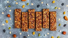 granola bars and dry ingredients