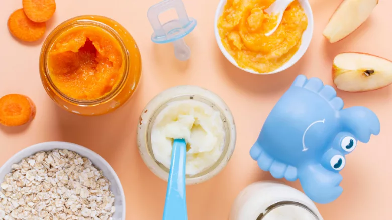 jarred baby foods and baby toys