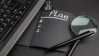 notebook that says plan