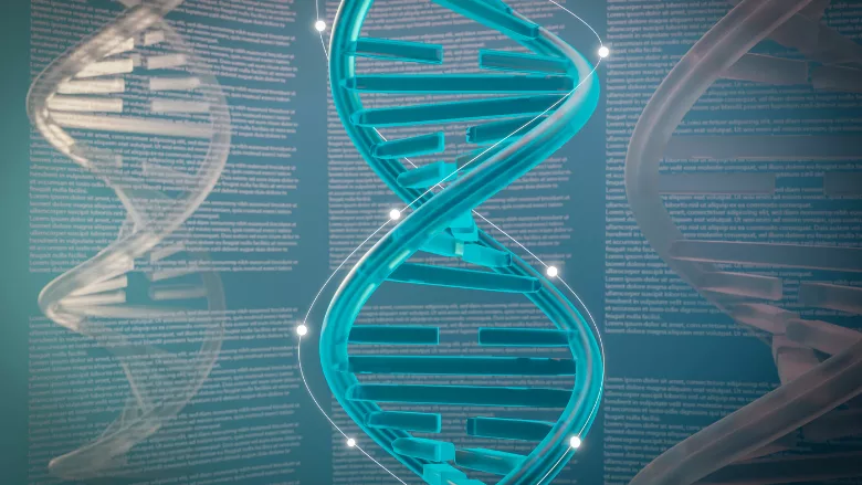 omics dna data concept