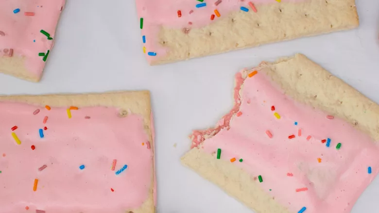 pink frosted pop tart pastries