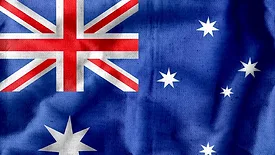 textured aus flag