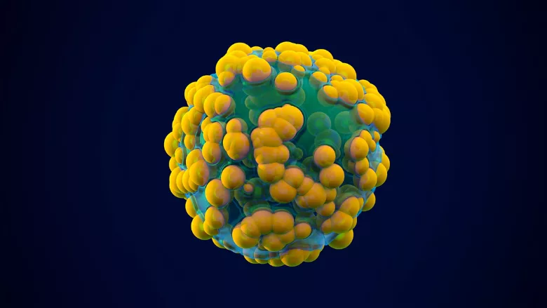 virus cell resembling hepatitis