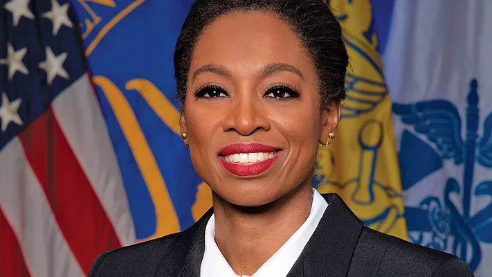 Dr. Erica Schwartz in uniform