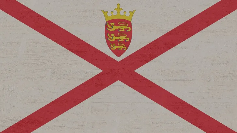 flag of the island Jersey