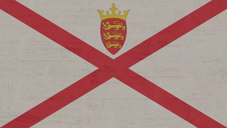 flag of the island Jersey