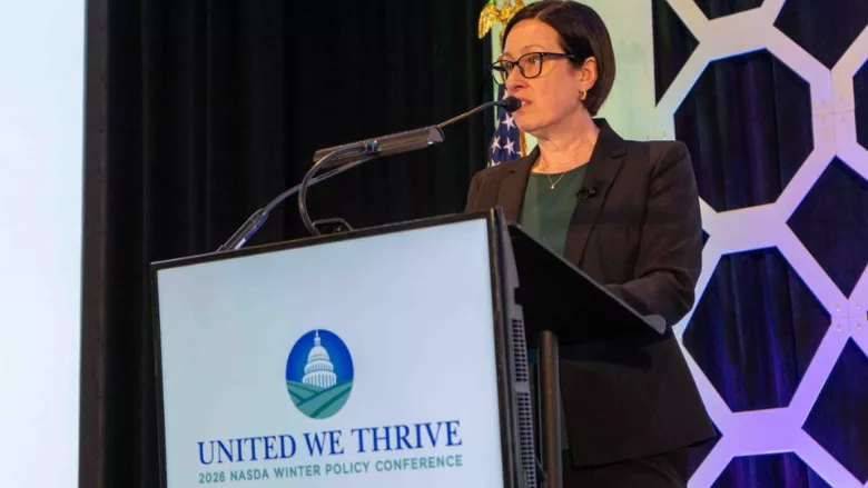 NASDA President, Maine Agriculture Commissioner Amanda Beal, shares NASDA's 2026 policy priorities during the 2026 Winter Policy Conference.