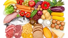 a variety of whole and healthy foods