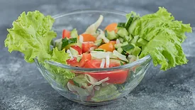 bowl of chopped fresh produce salad ingredients