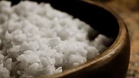 bowl of rice up close