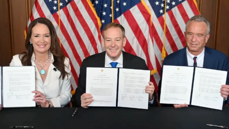 brooke rollins, lee zeldin, and rfk jr. signed MOU