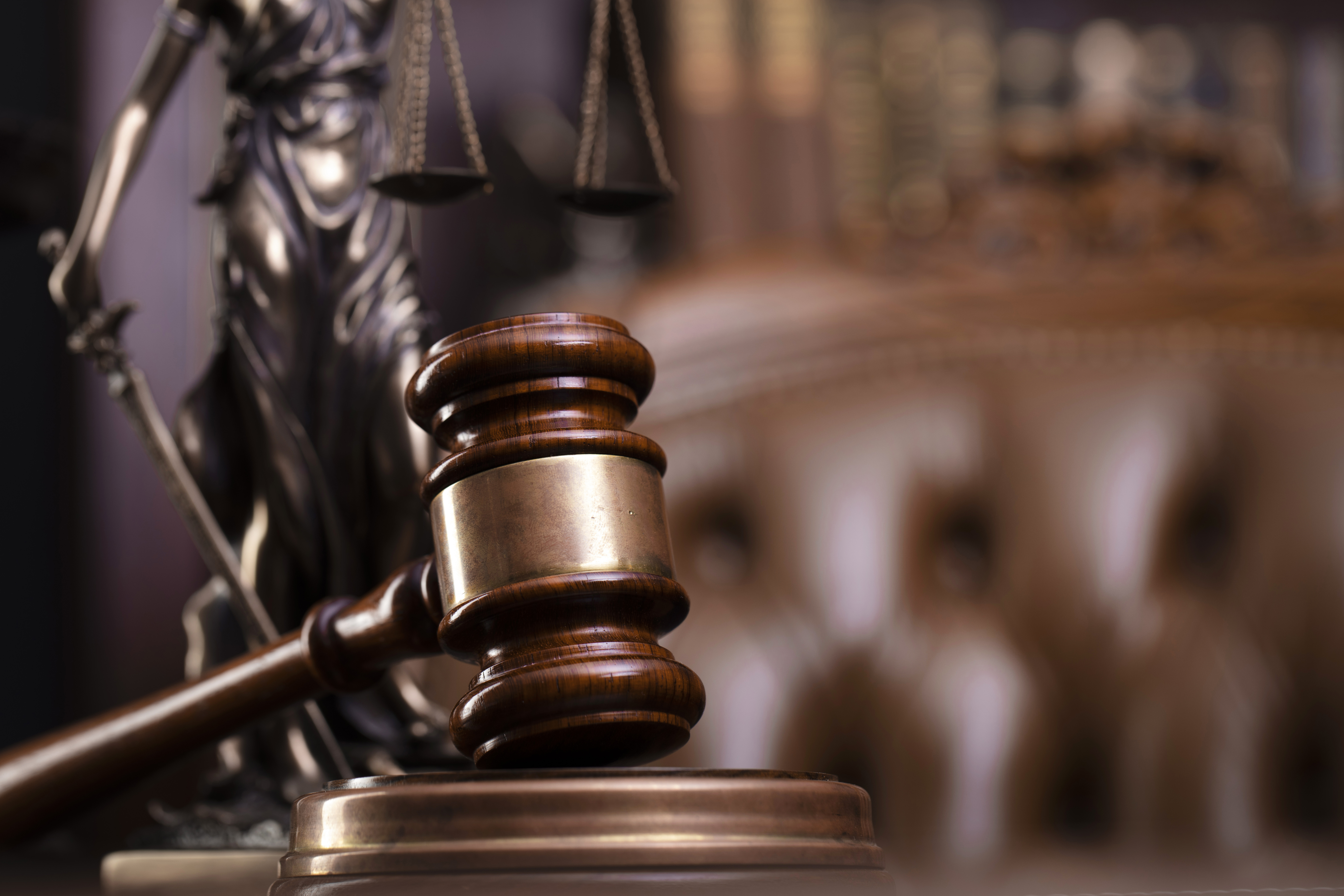 gavel and scales of justice