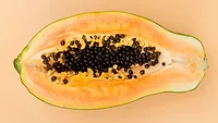 half of a papaya