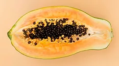 half of a papaya