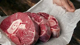 meat in wax paper