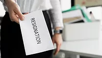handing in resignation letter