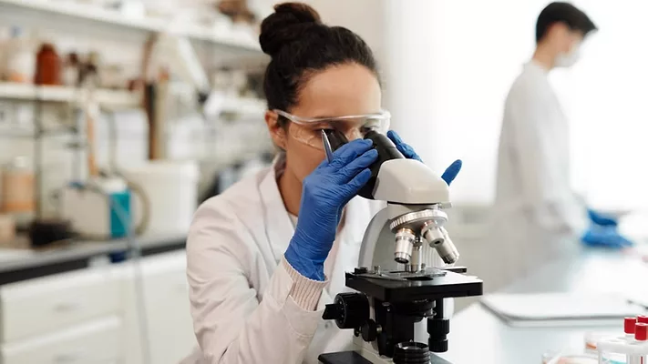 scientist working in the lab