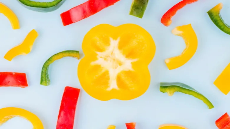 sliced bell peppers