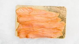 smoked salmon on ice