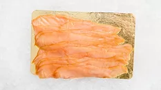 smoked salmon on ice