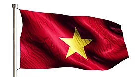 waving vietnam flag
