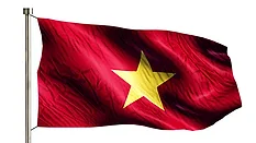 waving vietnam flag