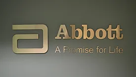 abbott nutrition logo wall plaque
