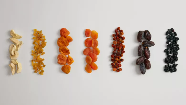 assortment of dried fruit