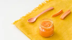 jar of carrot puree