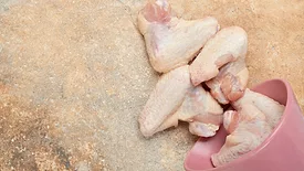 raw chicken parts
