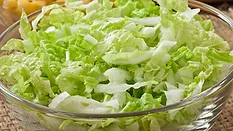 shredded lettuce in a bowl
