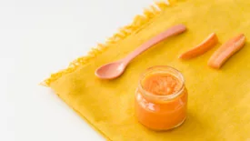 jar of carrot puree