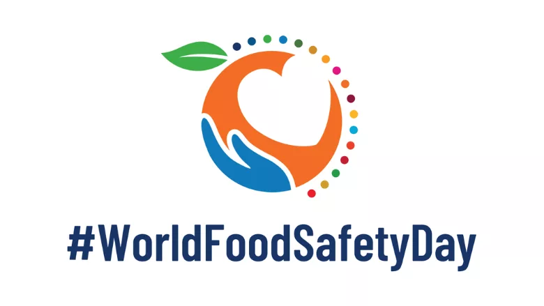 world food safety day logo and hashtag