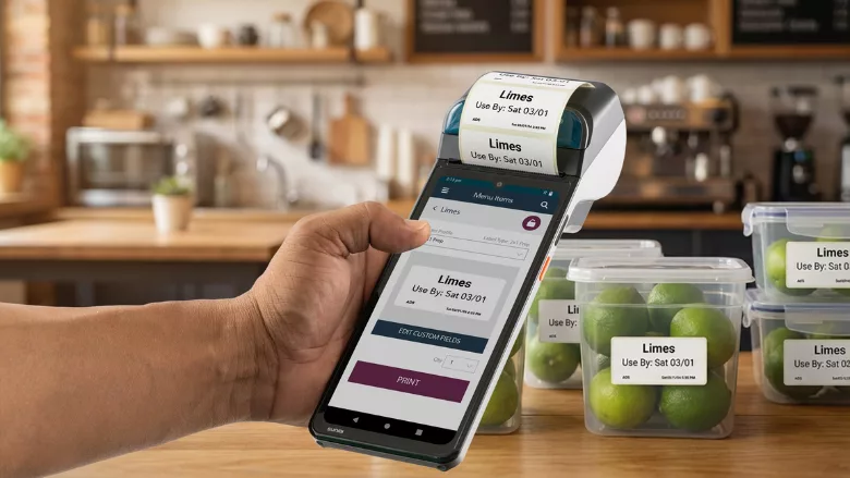 DateCodeGenie Mini in use
