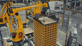 Signode food can palletizer