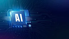 Ai technology microchip background digital transformation concept