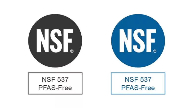 NSF 537 PFAS-Free certification label