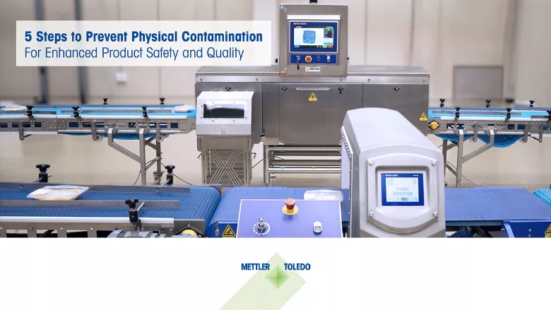 Mettler toledo detection system with five steps guide title overlay